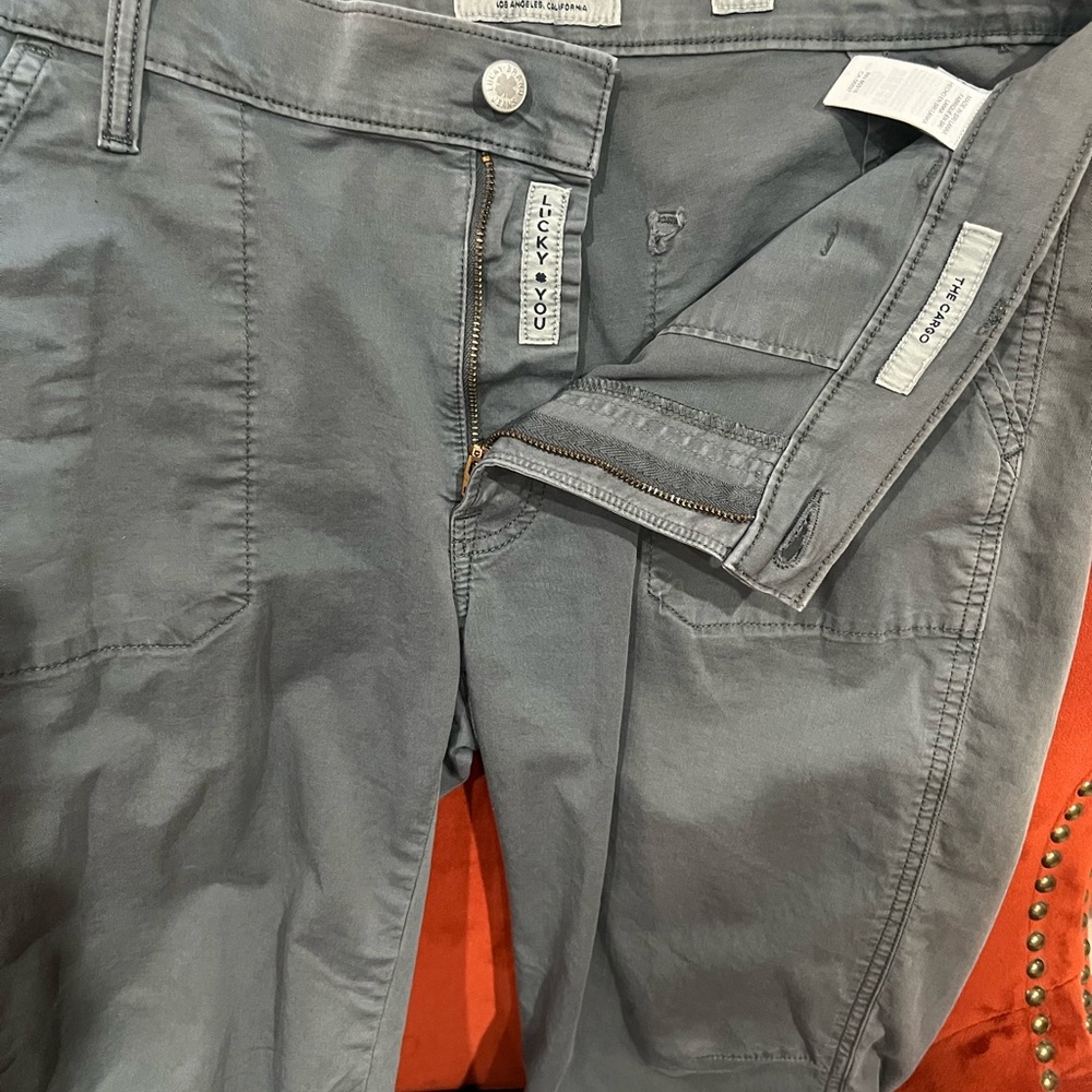 Lucky Brand Blue Gray Cotton cargo Pants